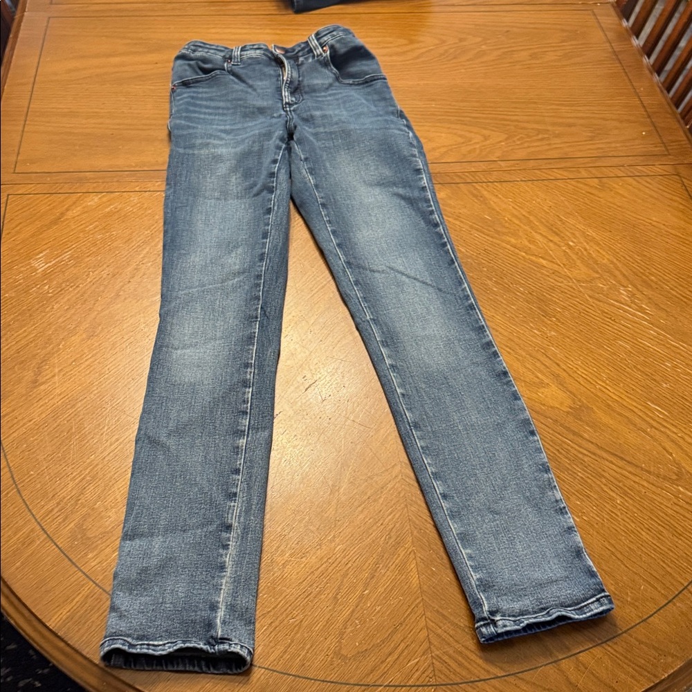 Universal Standard Seine Skinny Straight MidRise Jean 6 L 32” inseam Blue Wash